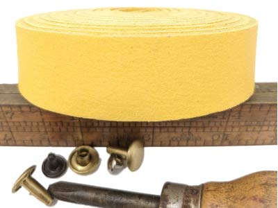 
                  
                    TOFL Genuine Top-Grain Leather Strap | 72 Inches Long | 7/8 Inch Wide | 1/8 Inch Thick (7-8 oz) | 1 Leather Strip for DIY Arts & Craft Projects, Clothing, Jewelry, Wrapping | Mango
                  
                