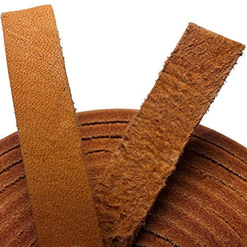 
                  
                    TOFL Genuine Top-Grain Leather Strap | 72 Inches Long | 3/8 Inch Wide | 1/8 Inch Thick (7-8 oz) | 1 Leather Strip for DIY Arts & Craft Projects, Clothing, Jewelry, Wrapping | Tan
                  
                