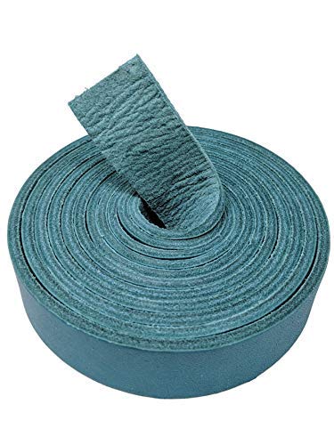 
                  
                    TOFL Genuine Top-Grain Leather Strap | 72 Inches Long | 7/8 Inch Wide | 1/8 Inch Thick (7-8 oz) | 1 Leather Strip for DIY Arts & Craft Projects, Clothing, Jewelry, Wrapping | Teal
                  
                