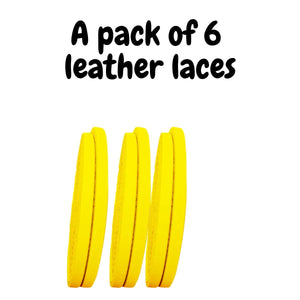 
                  
                    TOFL Softball and Baseball Glove Laces | Mitt Lace Glove Repair Lacing for Catchers Glove | Leather Laces Only Without Lacing Needle| Yellow 6
                  
                