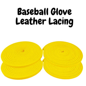 
                  
                    TOFL Softball and Baseball Glove Laces | Mitt Lace Glove Repair Lacing for Catchers Glove | Leather Laces Only Without Lacing Needle| Yellow 4
                  
                