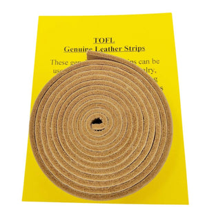 
                  
                    Leather Strap 7/8 Inch Wide 72 Inches Long by TOFL (Natural)
                  
                