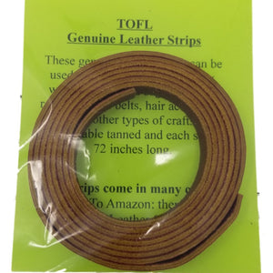 
                  
                    TOFL Genuine Top-Grain Leather Strap | 72 Inches Long | 1/2 Inch Wide | 1/16 Inch Thick (4-5 oz) | 1 Leather Strip for DIY Arts & Craft Projects, Clothing, Jewelry, Wrapping | Burgundy
                  
                