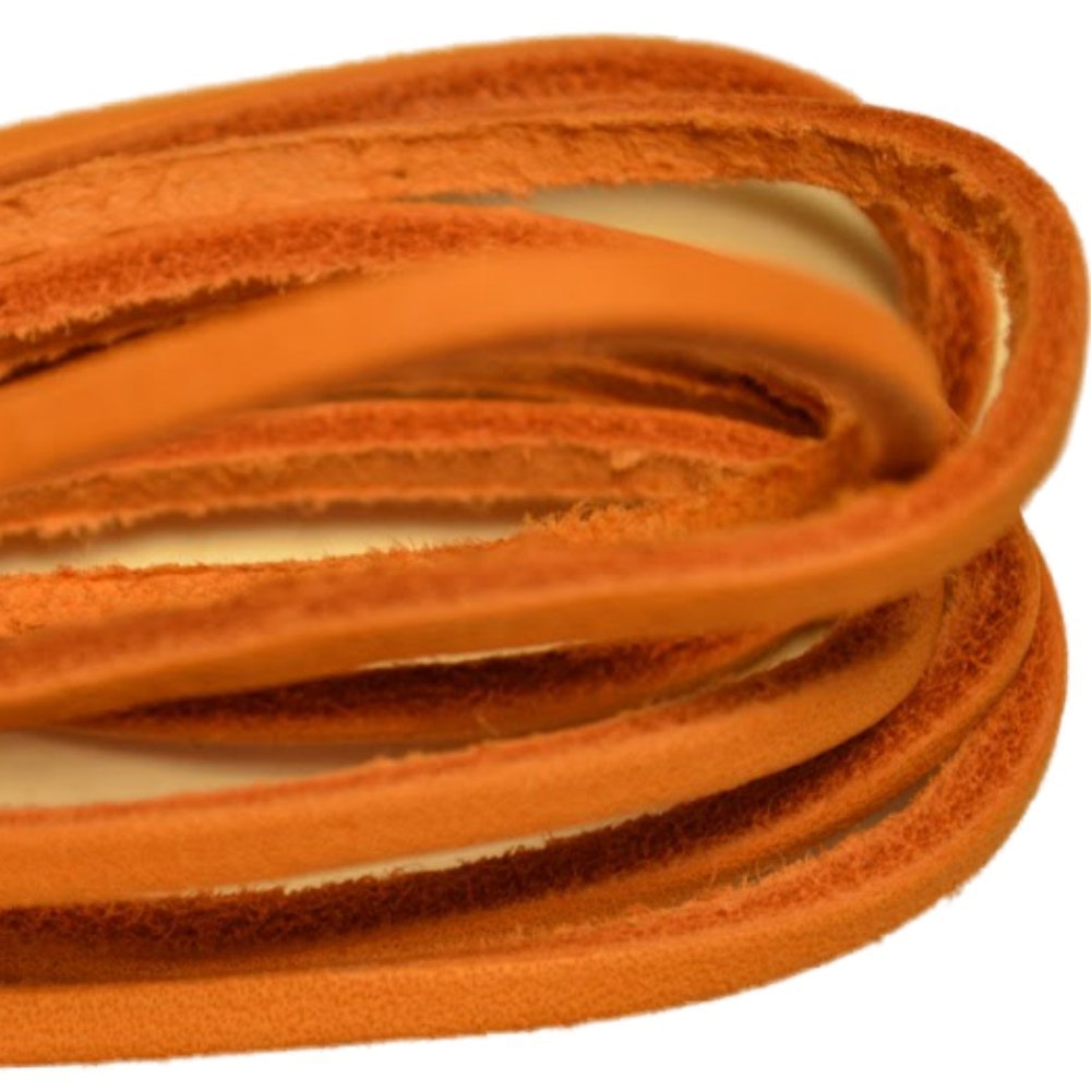 
                  
                    TOFL Leather Boot Laces|1/8 Inch Thick 72 Inches Long|2 Leather Strips [1 Pair]|Orange
                  
                