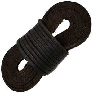 
                  
                    TOFL Leather Boot Laces|1/8 Inch Thick 72 Inches Long|2 Leather Strips [1 Pair]|Dark Brown
                  
                