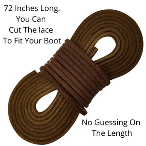 
                  
                    TOFL Leather Boot Laces|1/8 Inch Thick 72 Inches Long|2 Leather Strips [1 Pair]|Medium Brown
                  
                