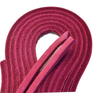 
                  
                    TOFL Leather Boot Laces|1/8 Inch Thick 72 Inches Long|2 Leather Strips [1 Pair]|Pink
                  
                