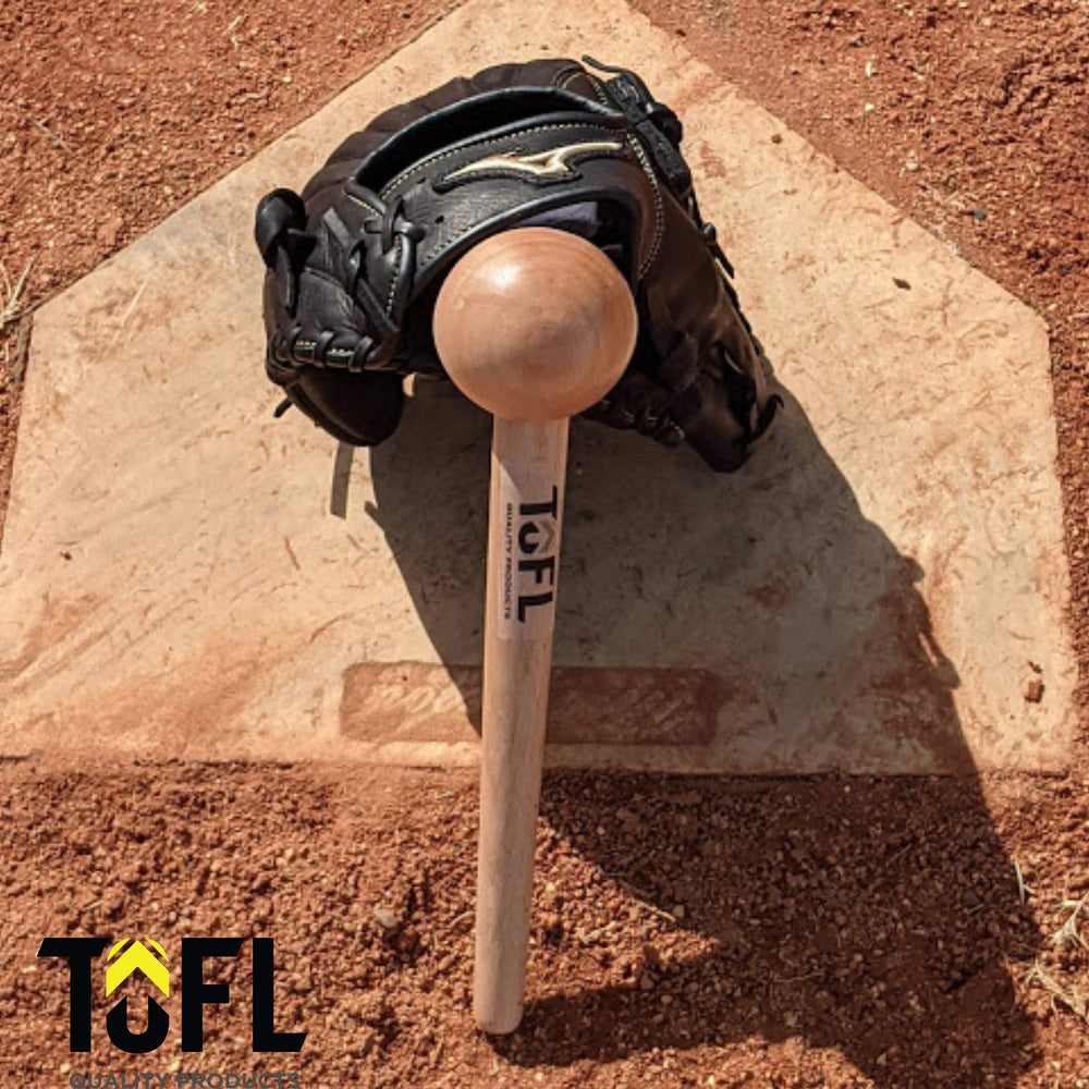 
                  
                    TOFL Baseball Glove Mallet - Sports Mitt Shaping Tool - Smooth Wood Stick Stretcher with Round Head for Breaking In, Tenderizing Stiff & New Gear - Non-Slip Strong, Ergonomic Grip - Long Wooden Handle
                  
                