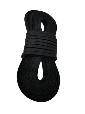 
                  
                    TOFL Logger Style Leather Boot Laces | 54 inches Long | 3 Leather Strips [1 Pair and 1 Spare] | Black
                  
                